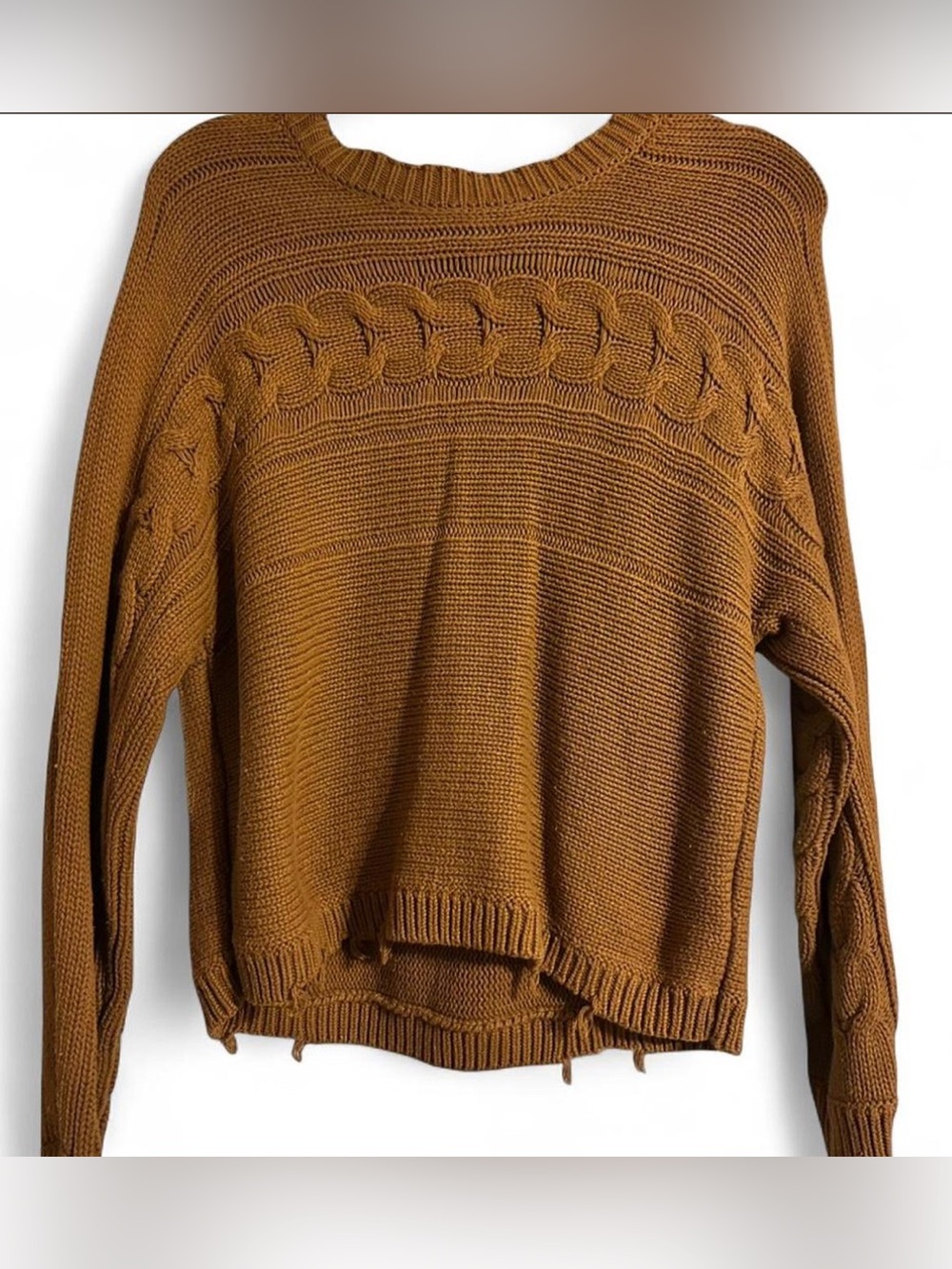 American Eagle Outfitters Cable Knit Crewneck Sweater